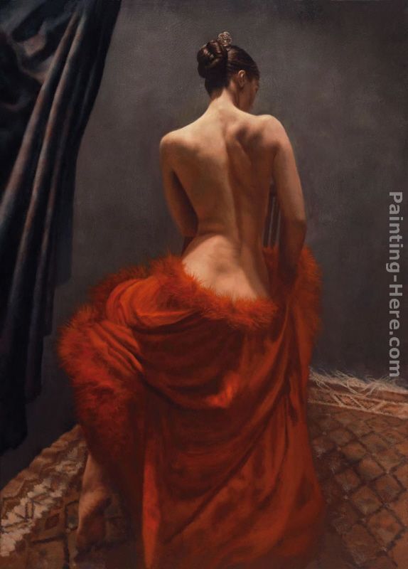 Camellia painting - Hamish Blakely Camellia art painting